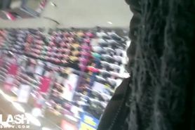 Real Cum on Girl in Sport Shop