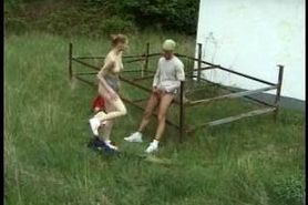 man having sex with girl in the country
