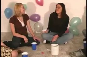 Sexy chicks playing truth or dare game