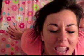 She is so horny for cum that he has to cum twice - video 1