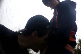 DAD BLOWS TWINK OUTDOORS