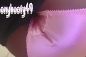 Ripping bubbly smelly farts in satin pink panties