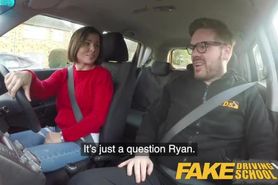Fake Driving School Jealous learner with great boobs wants hard fucking