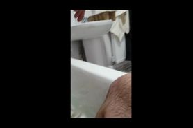 Step mother can't handle 12 inch of dick from step son in the bathroom fuck