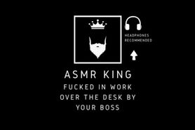 ASMR - Fucked Hard over the Table by your Boss. Erotic Audio, for Her.