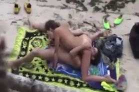 couple fucking at the beach - video 1