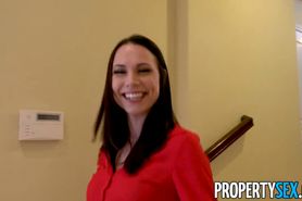 PropertySex - Lucky homeowner gets birthday blowjob and pussy