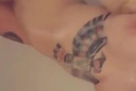 Hot Tattooed Girl Playing with Sex Toys