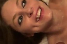 GORGEOUS white whore gets a lot of cum from black guys  hb