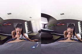 VR Porn Teen Strips and Gets Assfucked On BaDoink VR