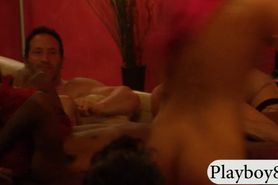 Bunch of swingers enjoyed nasty groupsex in the red room