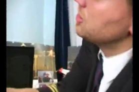 Captain fuck stewardess anal - video 1