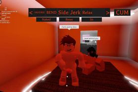 Me and my friend goofing around in a roblox porn game