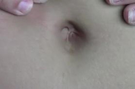 Belly button close up play