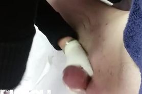 Male Brazilian Wax Post Wax Clean up and Cum