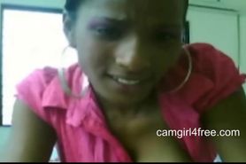 Bigtit Ebony Fingering on Webcam