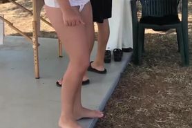 Abcb Wife flashing tits to stranger public on vacation