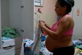 Maria Da Silva massive pregnant belly