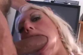 dirty blonde bitch loves eating very hairy ass