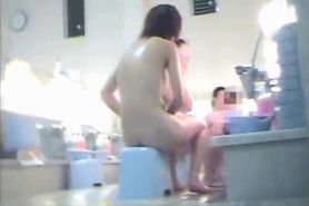 Female College Undressing and Bathing