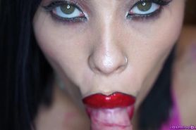 Lip Fetish and Facial - Jasmine Dark