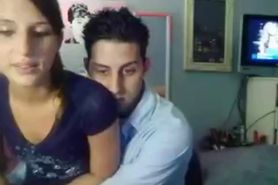 College couple has sex on webcam - video 1