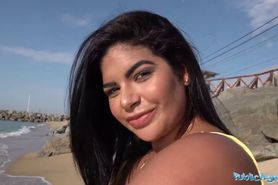 Public Agent A Blind date for Latina with huge natural tits