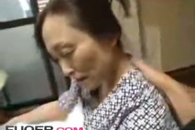 Husband takes advantage of a sick mother-in-law while wife is outside
