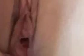 Close up teen masturbating