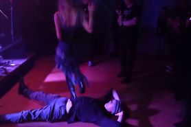 High Heel Trample by Artist at Concert
