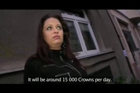 PublicAgent HD Huge Titted Brunette Falling for the Fake Movie Role - video 1