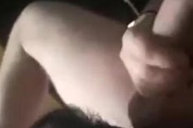 My sweet submissive slut giving me a nasty sloppy rimjob and deepthroating my dick!