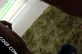 Teen Choco doll pussy fucked on the floor - video 1