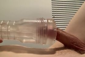Fucking my fleshlight and cumming with soft moans