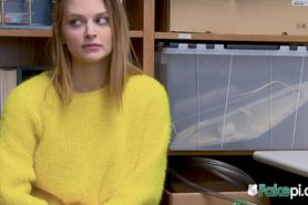 Nadya is caught when she hides stolen items under her yellow sweater