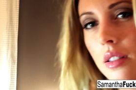 Samantha Saint Fingers Her Pussy