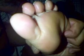 Sucking my GF yummy gorgeous toes