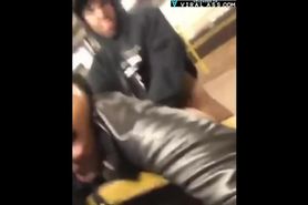 thot clapped at a subway station during riots - EbonyFuckFinder.com