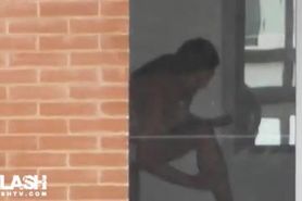 Voyeur - Catches Girl Right Out of the Shower!!