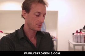 FamilyStrokes - Pervert Step-Dad Obsessed With Daughters Panties - video 1