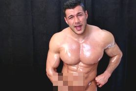 Oiled up sexy god