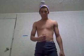 LSU Guy Showing and Stroking In Dorm Room -Geaux Tigers