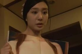 Japanese student pulls towel off teacher