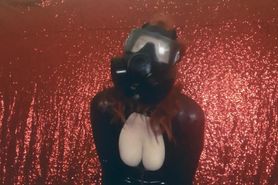 Latex Catsuit and Gas Mask FREE Full Video Gasmask rubber Deannadeadly