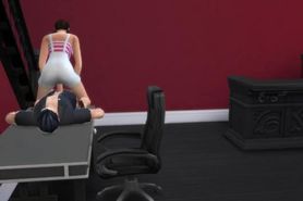Sims 4: on phone while Daughter in law sucks dick