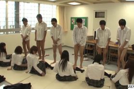 Future Japan Mandatory School Orgy with English Subtitles