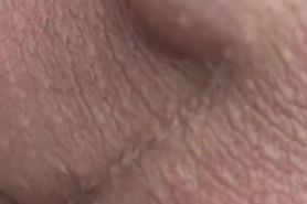 Close up amature guy play with sex toy