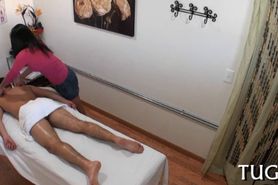 Massage mixed with stunning sex