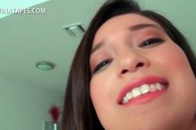POV latina sweetheart proving her blowjob talents - video 3