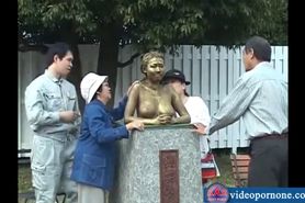 Japanese Uncensored asianLiving statue screw  (Part.2 on httpswww.videopornone.com)